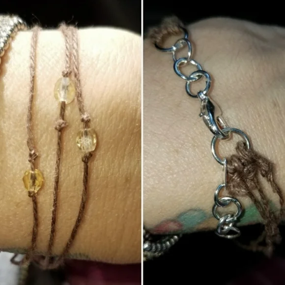 New Semi Precious 💋Wish Bracelet Handmade by ME! - Picture 3 of 4